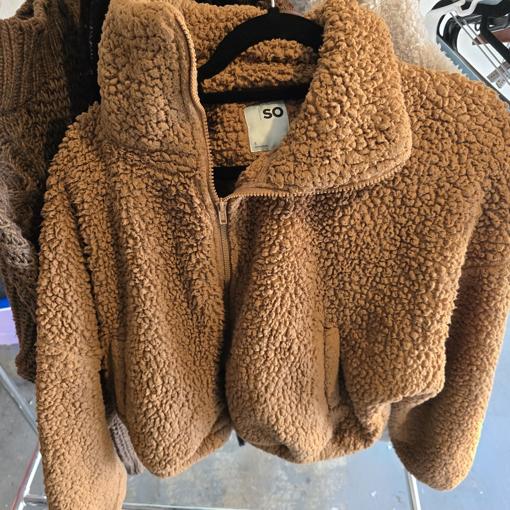 Cozy Brown Sherpa Jacket